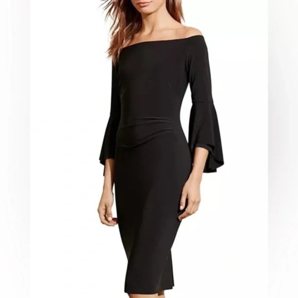 Lauren Ralph Lauren Off  The Shoulder Dress Black Size 12​​